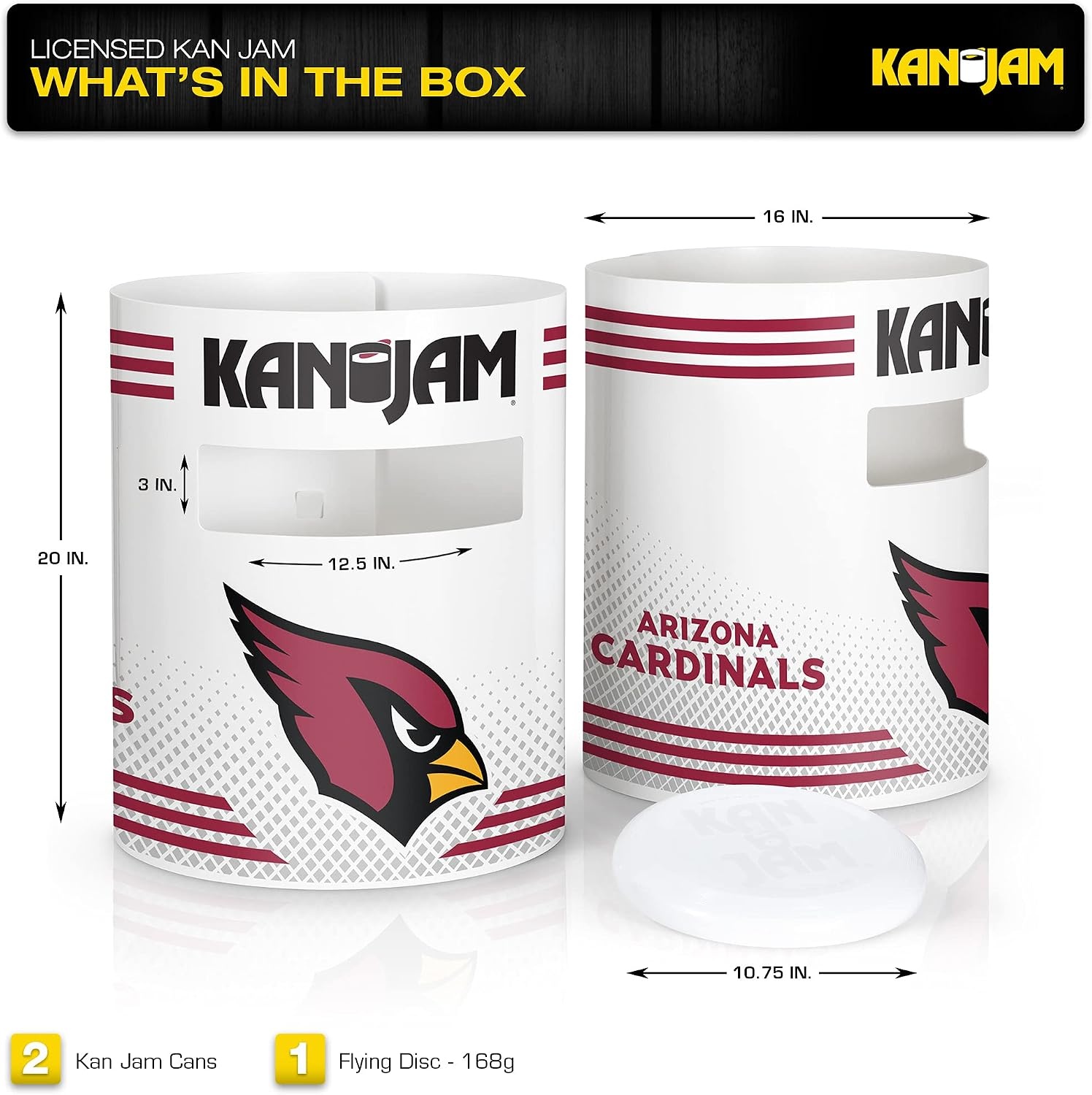 Kan Jam NFL Direct Print Disc Throwing Game(Arizona Cardinals)