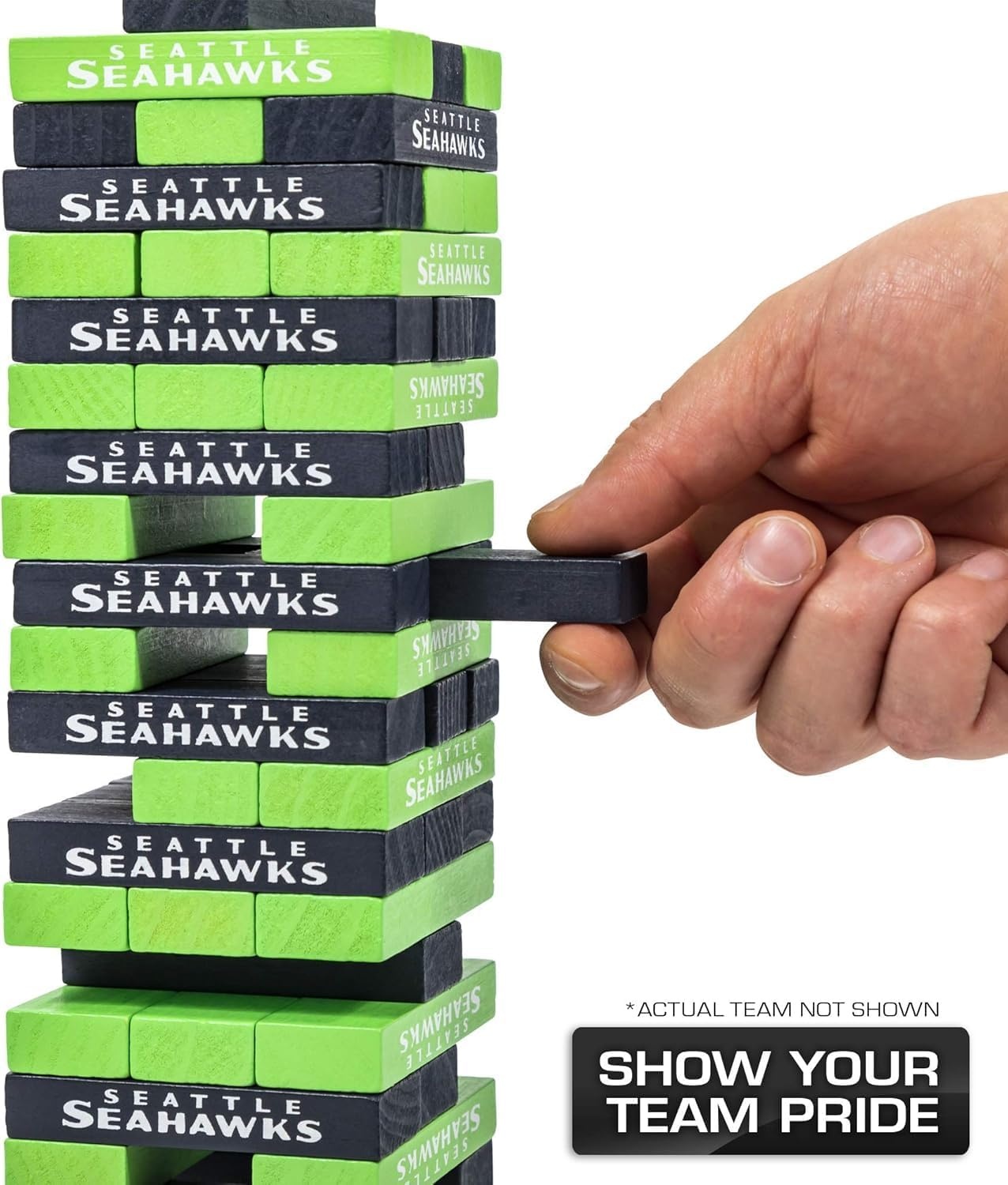 Wild Sports NFL New England Patriots Table Top Stackers 3″ x 1″ x .5″, Team Color