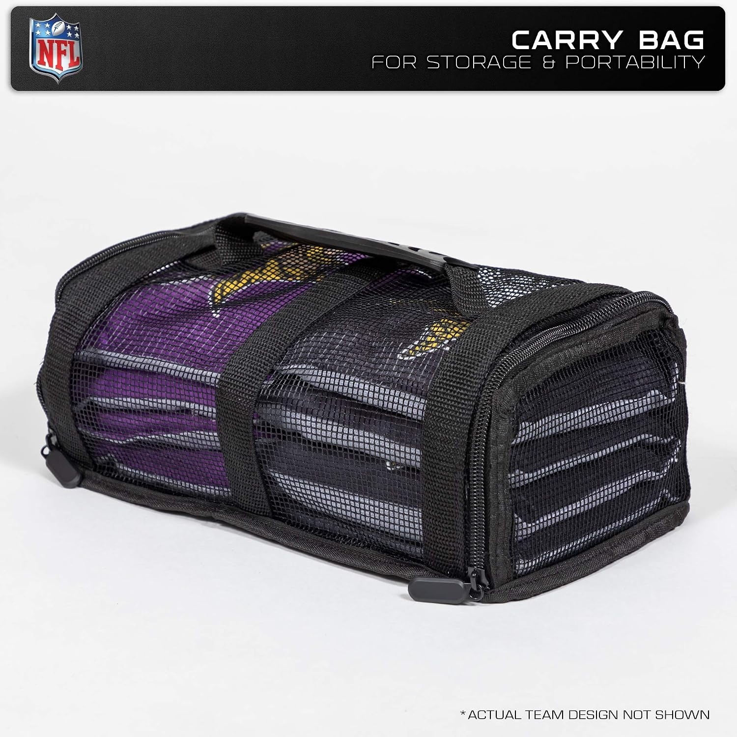 NFL Pro Football Dual Sided Bean Bags by Wild Sports, 8 Count, Premium Toss Bags for Cornhole Set – Great for Tailgates, Outdoors, Backyard(Houston Texans)