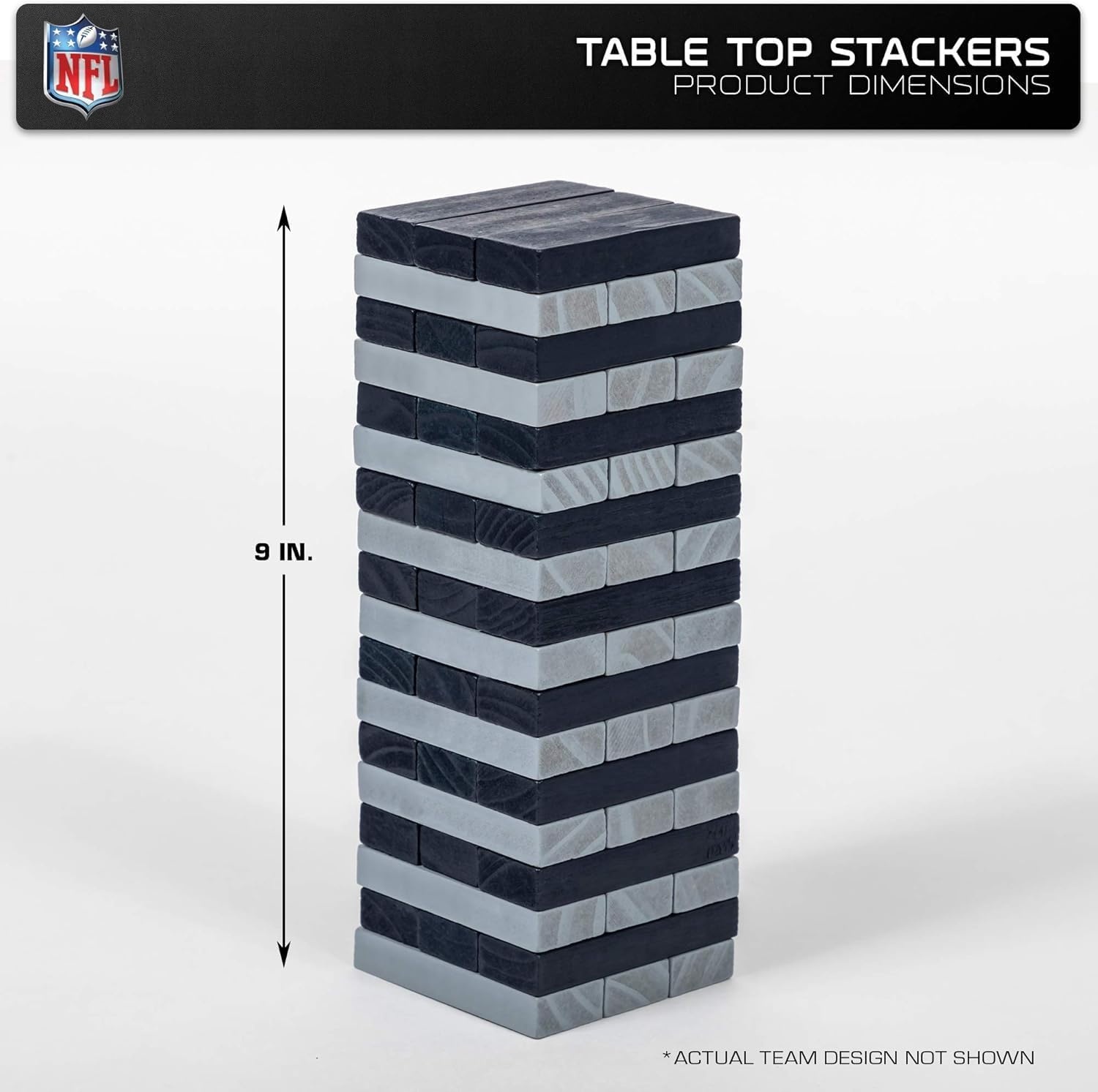 Wild Sports NFL Cleveland Browns Table Top Stackers 3″ x 1″ x .5″, Team Color