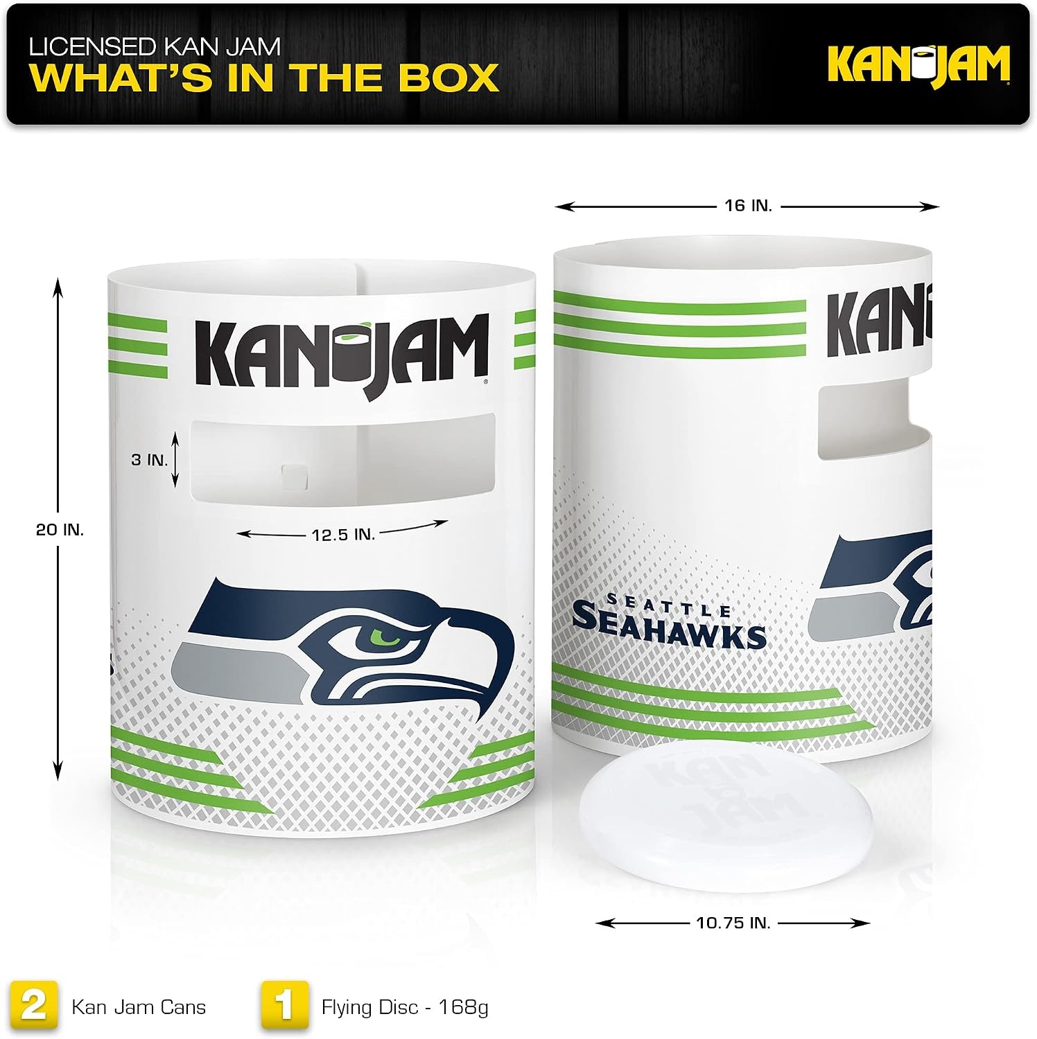 Kan Jam NFL Direct Print Disc Throwing Game(Seattle Seahawks)