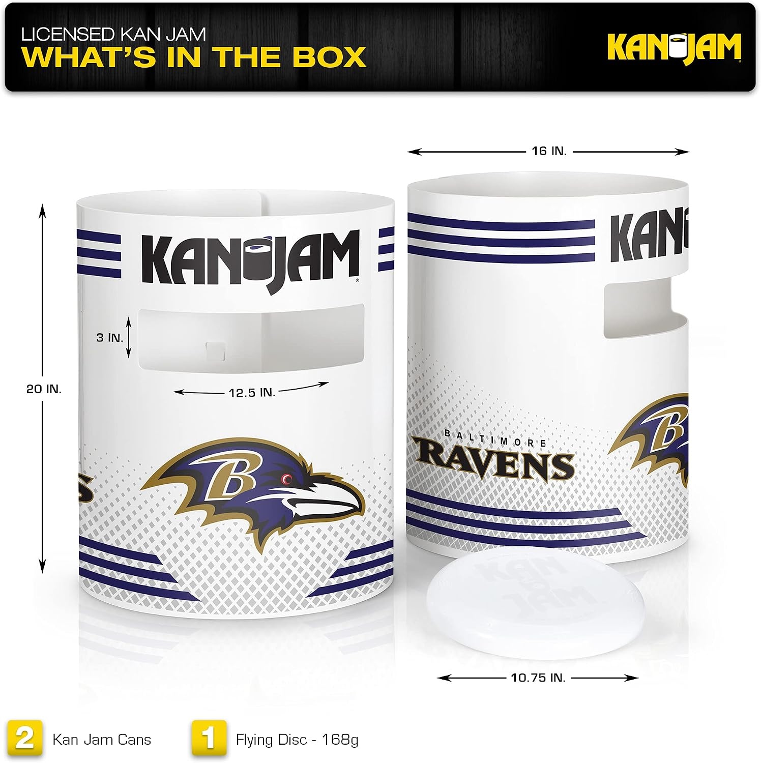 Kan Jam NFL Direct Print Disc Throwing Game(Baltimore Ravens)