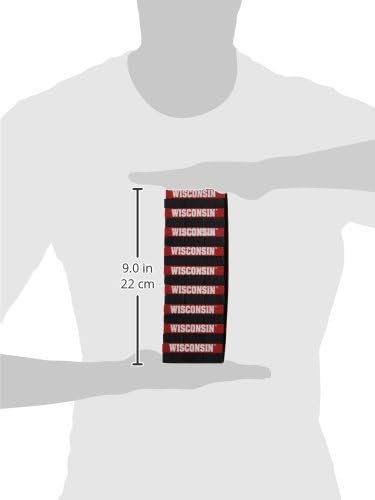 Wild Sports NCAA Pro Football Tabletop Stackers Block Game for College Football Fan, Dorm Game, Tailgate(Wisconsin Badgers)