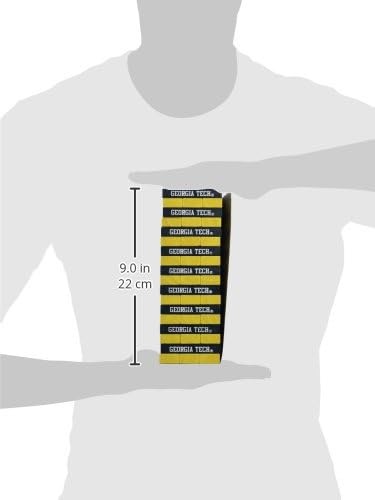 Wild Sports NCAA Georgia Tech Yellow Jackets Table Top Stackers 3″ x 1″ x .5″, Team Color(Georgia Tech Yellow Jackets)