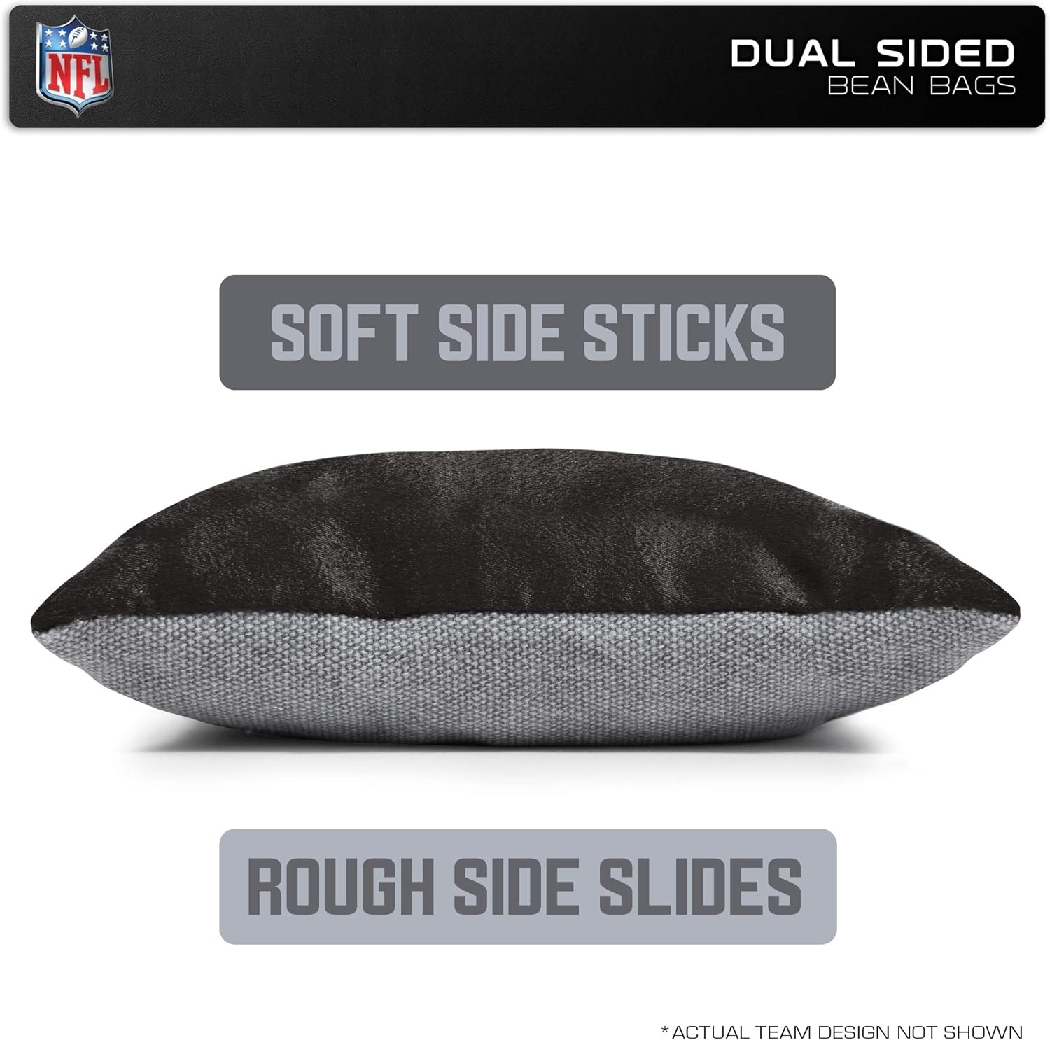 NCAA College Dual Sided Bean Bags by Wild Sports, 8 Count, Premium Toss Bags for Cornhole Set – Great for Tailgates, Outdoors, Backyard(Purdue Boilermakers)
