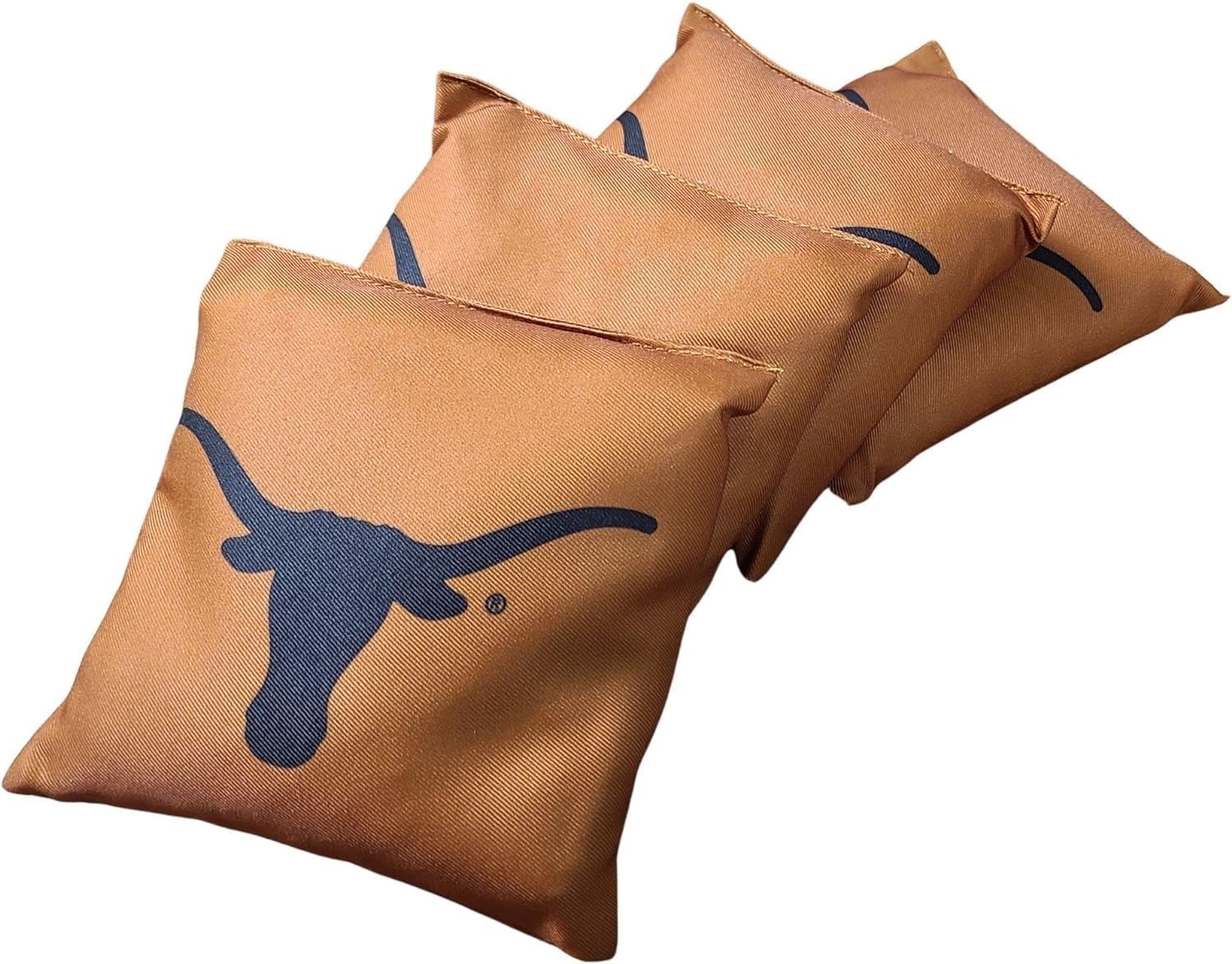 Wild Sports NCAA Cornhole Duck Cloth All Weather Tournament Regulation Bean Bags 6″ x 6″, 16oz(Orange/Black)