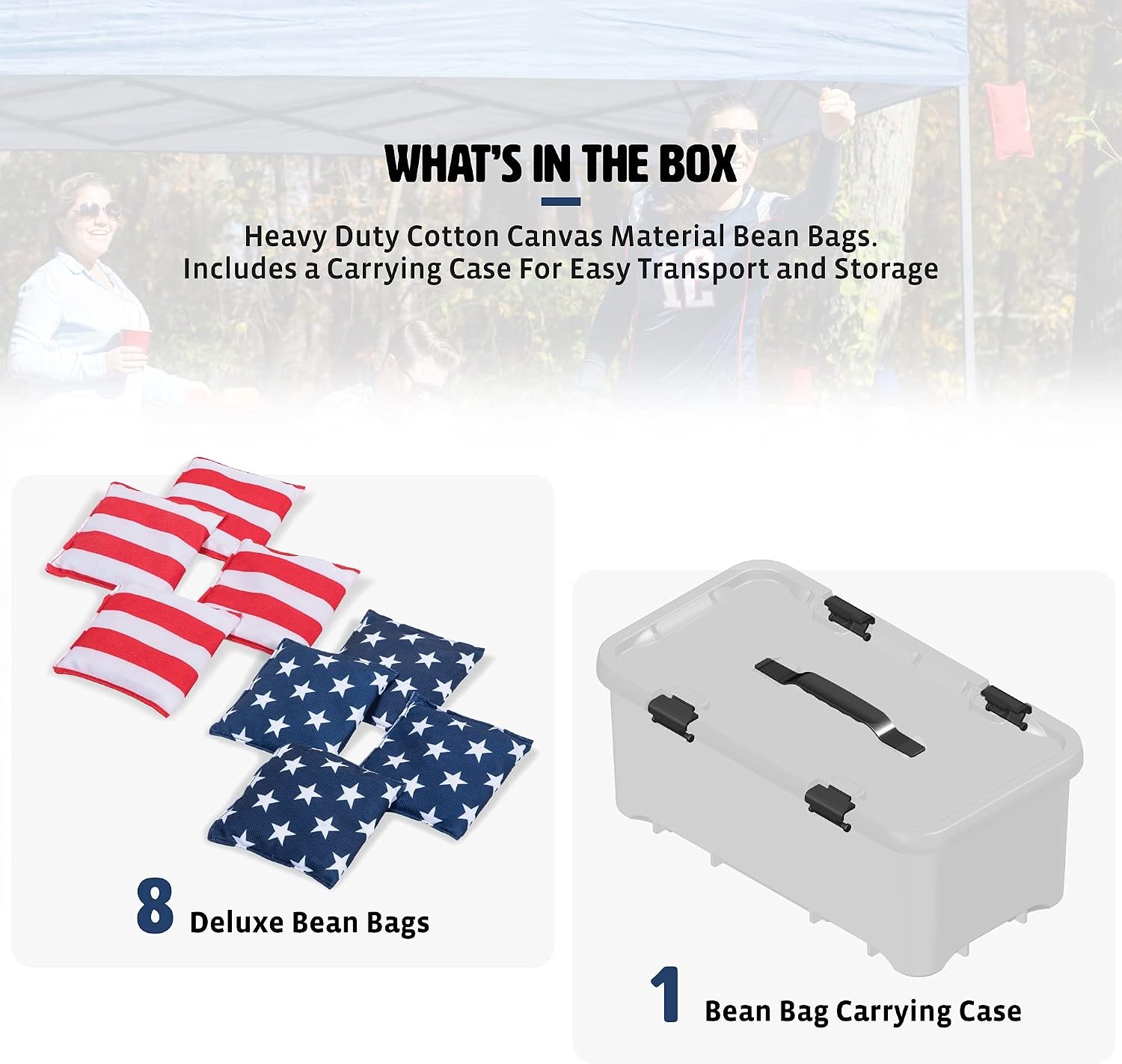 Wild Sports Regulation Bean Bag (8 Pack), Stars & Stripes